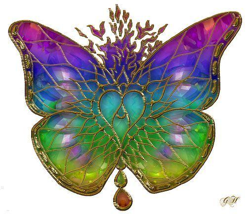 Rainbow Colored Butterfly Logo - Rainbow colored butterfly | In Living Color | Butterfly, Rainbow ...