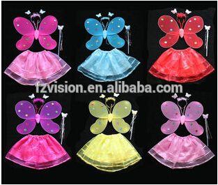 Rainbow Colored Butterfly Logo - Single Layer Rainbow Color Butterfly Wings Pixie Fairy Wings