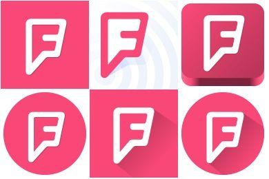 New Foursquare Logo - Foursquare Iconset (9 icons) | DesignBolts