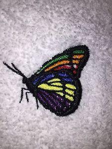 Rainbow Colored Butterfly Logo - Embroidered Hand Towel & Wash Cloth Set- RAINBOW COLORED BUTTERFLY ...
