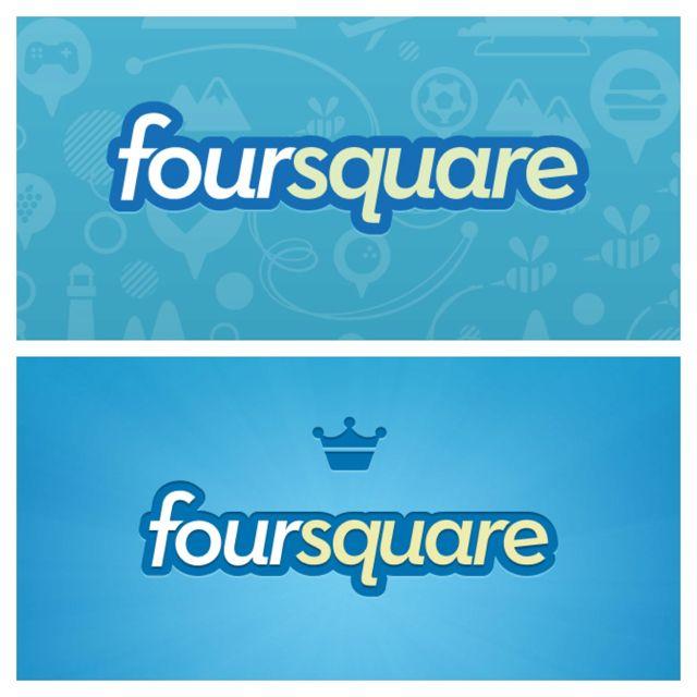 New Foursquare Logo - The old and new Foursquare logo. Tech and Gadgets. Four square