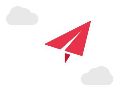 Red Triangle Airline Logo - Red Plane is attollo