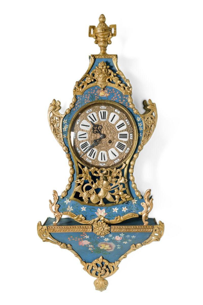 Century Clock Logo - Wall Clock cartel with its console - 18th century - Ref.67651