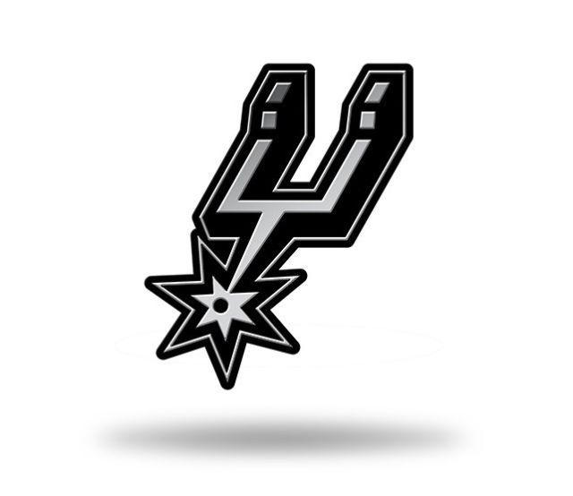 Spurs Logo - San Antonio Spurs Logo 3d Chrome Auto Decal Sticker Truck Car Rico ...