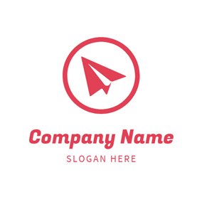 Red Triangle Airline Logo - Free Airplane Logo Designs | DesignEvo Logo Maker