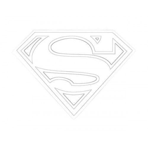 Sketch Superhero Logo - Superman Logo Sketch for Canvas Painting