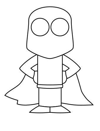 Sketch Superhero Logo - Superhero drawing (Sketching + vector)