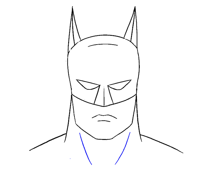 Sketch Superhero Logo - How to Draw Batman's Head | Easy Drawing Guides