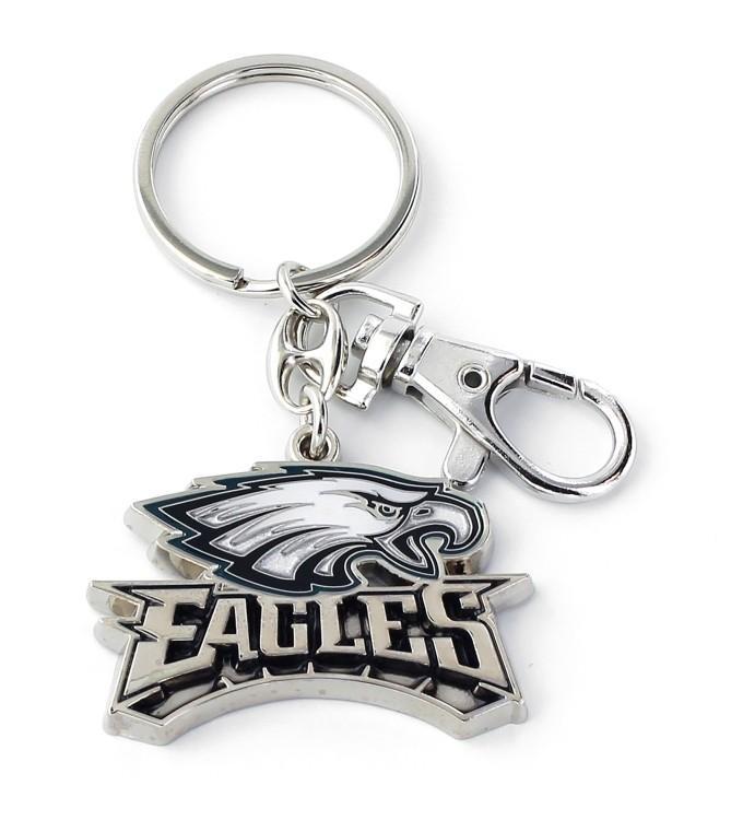 Eagles Car Logo - Philadelphia Eagles Chrome Logo Keychain | Eagles Keychain, Car ...