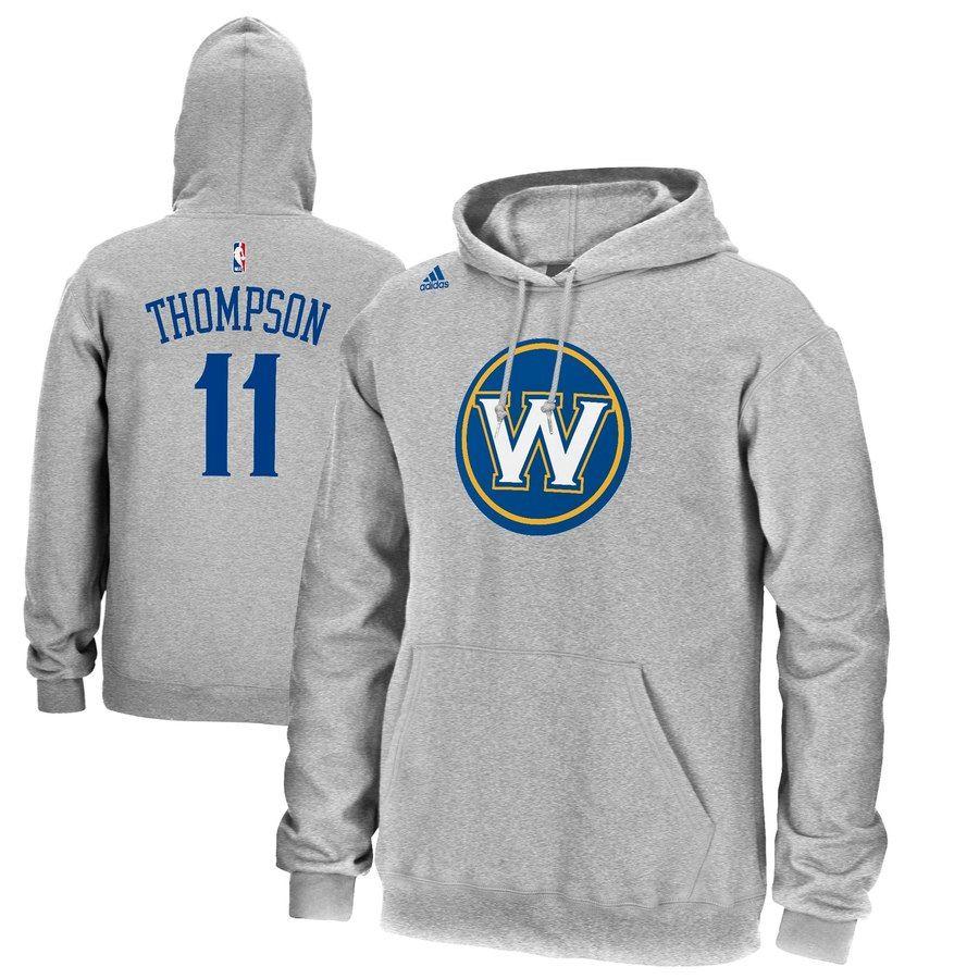 Klay Thompson Logo - Mens Golden State Warriors Klay Thompson adidas Gray Name ...