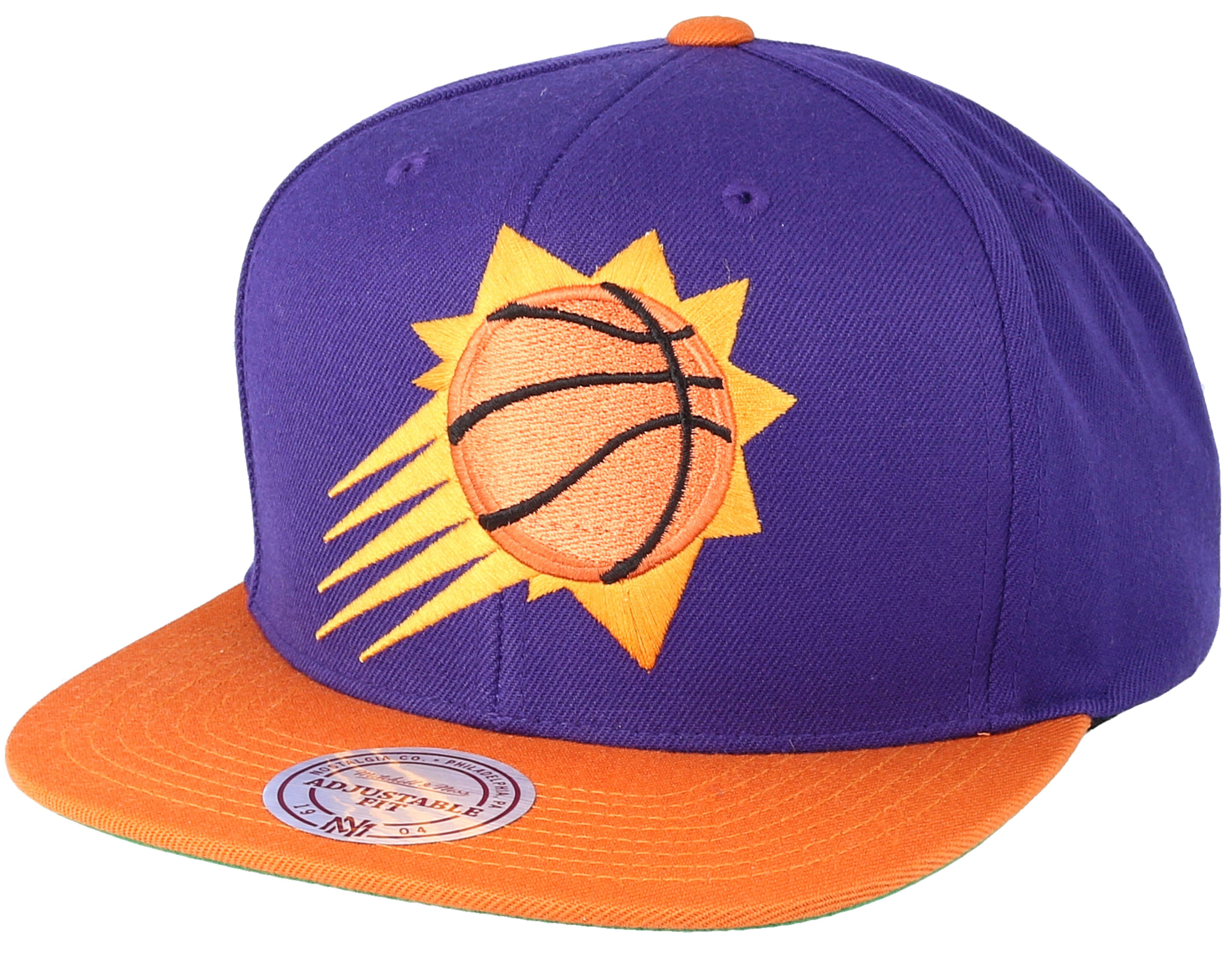 Purple Orange Logo - Phoenix Suns XL Logo 2 Tone Orange Purple Snapback & Ness