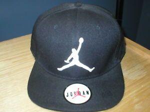 Awesome Jordan Logo - AIR JORDAN ALL BLACK HAT WITH LOGO ON FRONT, STRAIGHT BILL! AWESOME