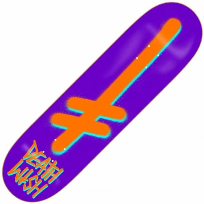 Purple Orange Logo - Deathwish Skateboards Deathwish Purple Orange Gang Logo Skateboard