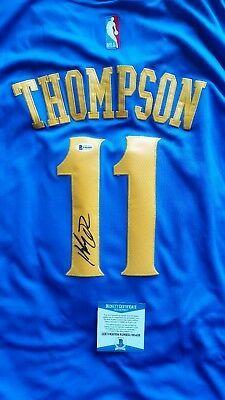 Klay Thompson Logo - KLAY THOMPSON SIGNED Golden State Warriors Logo Basketball w/COA ...