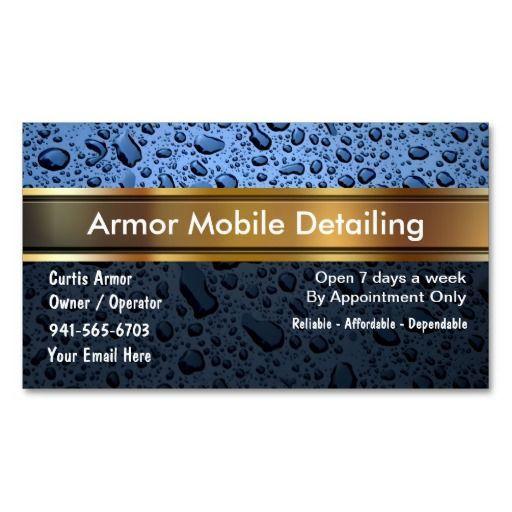 Custom Auto Detail Shop Logo - Auto Detailing Business Cards. outfit. Business Cards