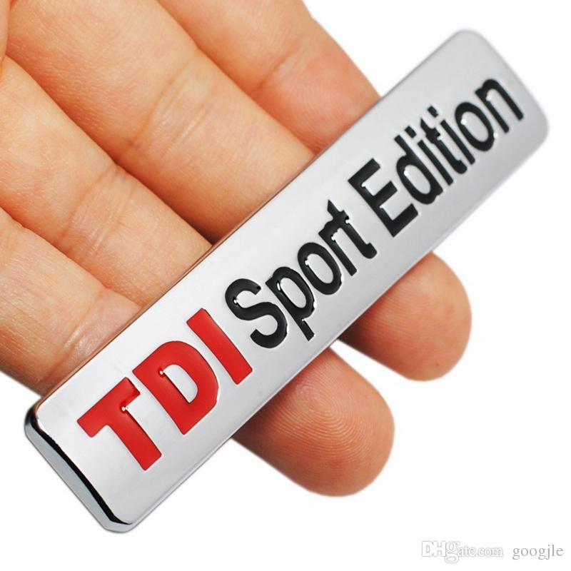 TDI Logo - Metal Red TDI Sport Edition Logo Turbo Car Letter Sticker