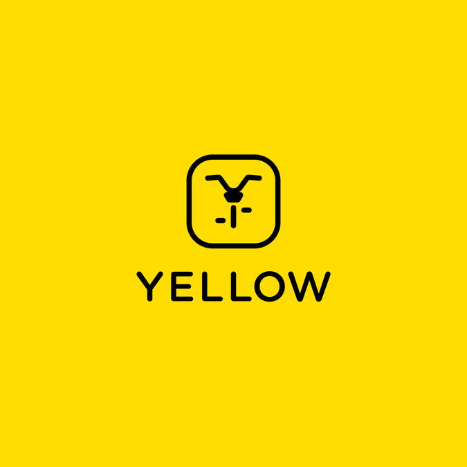 Yellow AP Logo - Logo for Dockless Bike Sharing company (app icon and bike frame ...
