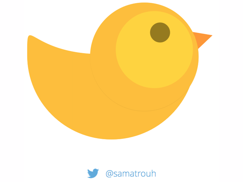 Yellow Bird Logo - Yellow Lazy Bird Sketch freebie - Download free resource for Sketch ...