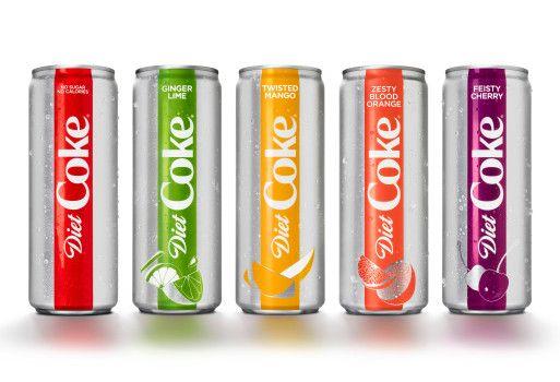 Diet Coke Can Logo - Diet Coke gets new look, new flavors amid sinking sales