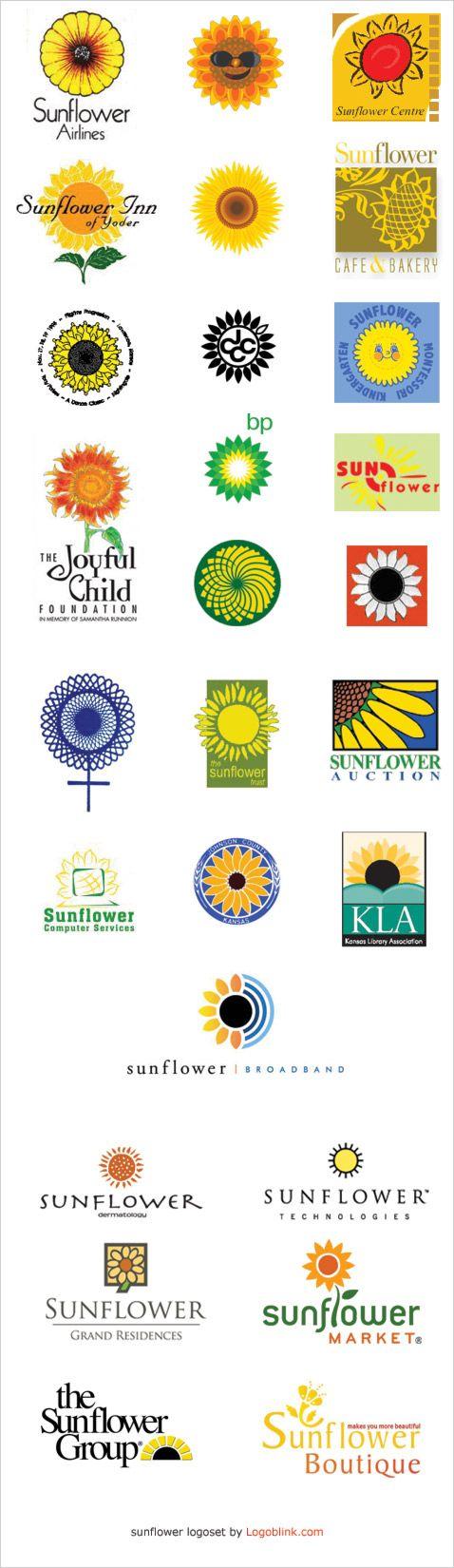 Green Sunflower Logo - sunflower logo | DESIGN | Logos, Logo design, Typography logo