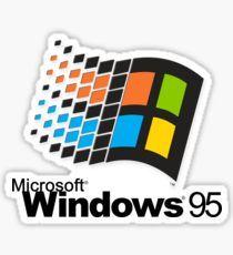 Vaporwave Windows 95 Logo - Windows 95 Stickers