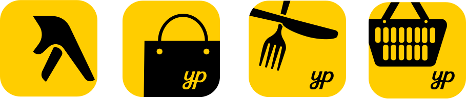 Yellow AP Logo - Yellow Pages iconography design and illustrations