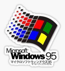 Vaporwave Windows 95 Logo - Windows 95 Stickers | Redbubble