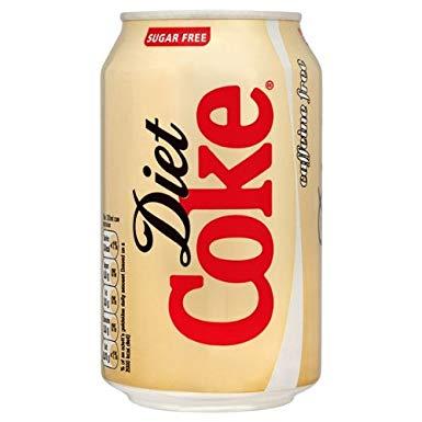 Diet Coke Can Logo - Diet Coke Caffeine Free 24x330ml: Amazon.co.uk: Grocery