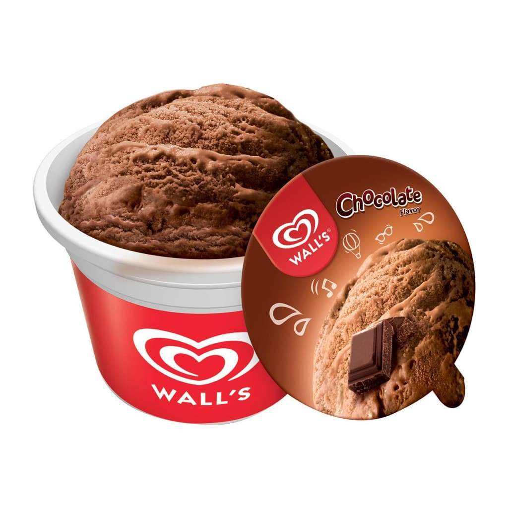 Ice Cream B Logo - Wall's Cup Chocolate Flavours 24X100ml(51g). Product Type : Ice