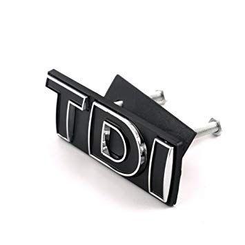 VW TDI Logo - TDI Grille Emblem Grill Badge fit for Volkswagen VW Golf Passat Polo ...