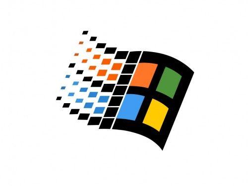 Vaporwave Windows 95 Logo - Microsoft. Vaporwave