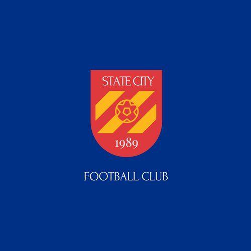 Blue and Orange Football Logo - Customize Soccer Logo templates online