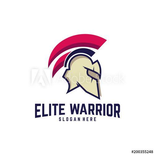 Warrior Helmet Logo - Classic Sparta warrior helmet logo, Elite Warrior logo template ...