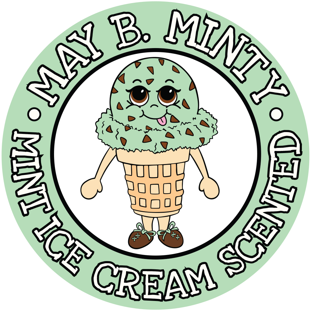 Ice Cream B Logo - Mint Choco Ice Cream Whiffer Stickers Scratch & Sniff Stickers May