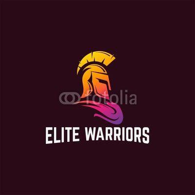 Warrior Helmet Logo - Modern Sparta warrior helmet Logo vector illustration. Buy Photo