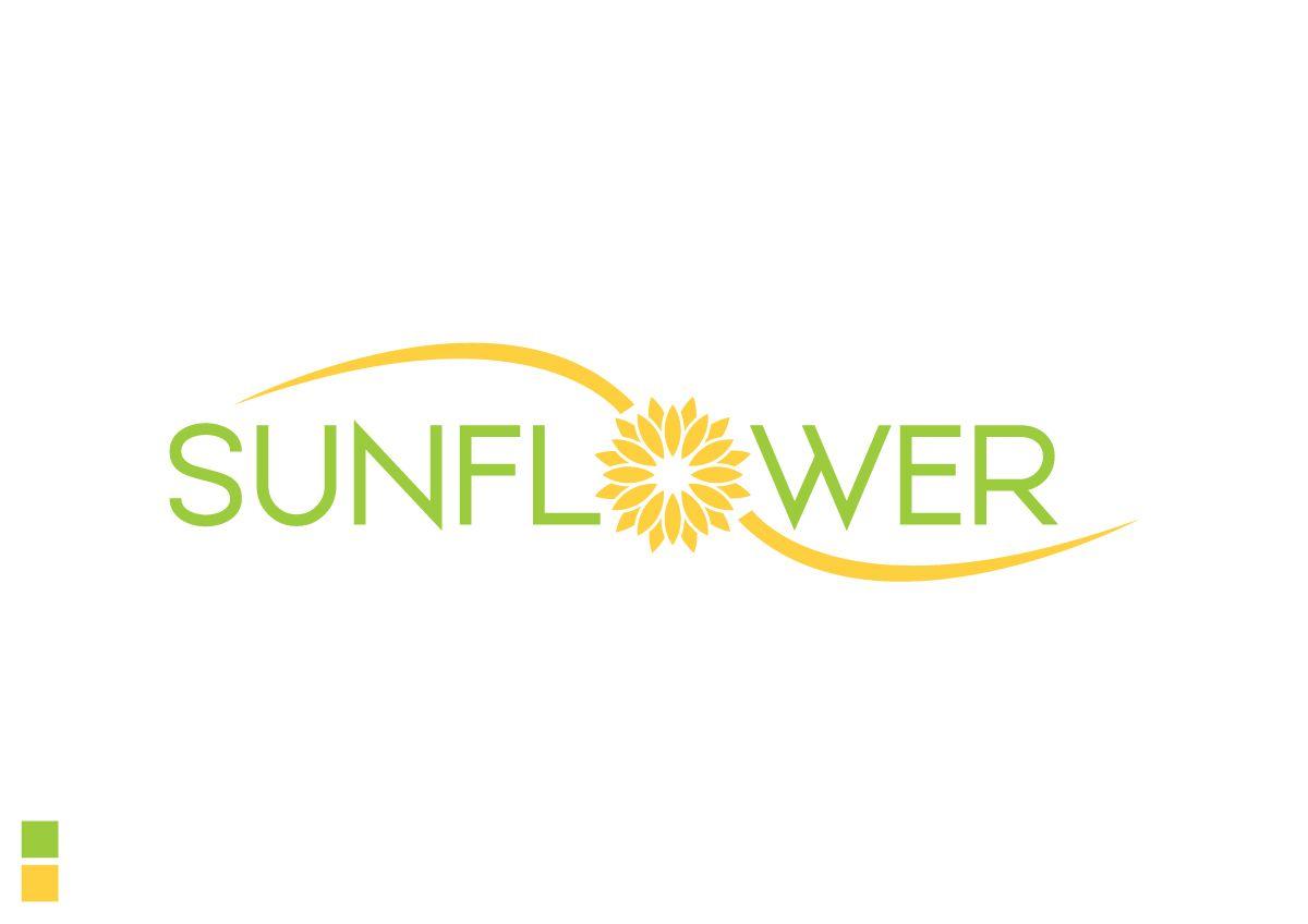 Green Sunflower Logo - Modern, Professional, Business Logo Design for I'd like the words