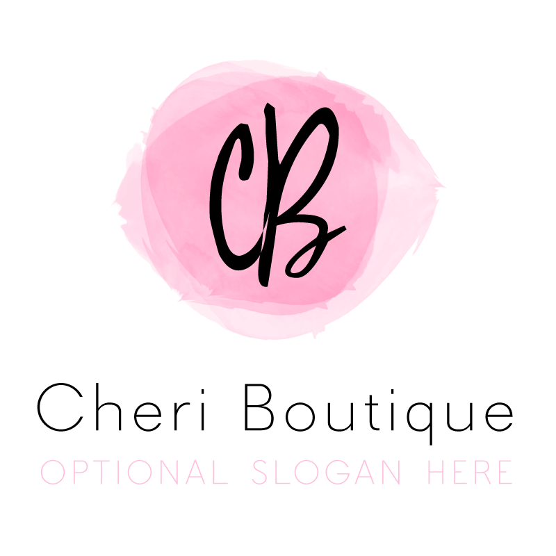 Girly Logo - Cheri in Pink Premade Logo Design