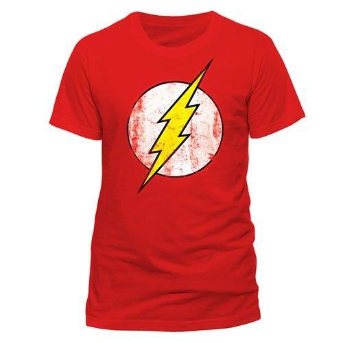 Large Red C Logo - DC COMICS The Flash Logo T Shirt Unisex Large Red (PE10793TSCPL)