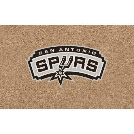 Brown Colored Logo - San Antonio Spurs Colored Logo Door Mat Sports Merchandise ...