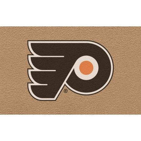 Brown Colored Logo - Philadelphia Flyers Colored Logo Door Mat Sports Merchandise ...