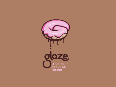Brown Colored Logo - 30 Pink Logo Design Examples For Your Inspiration