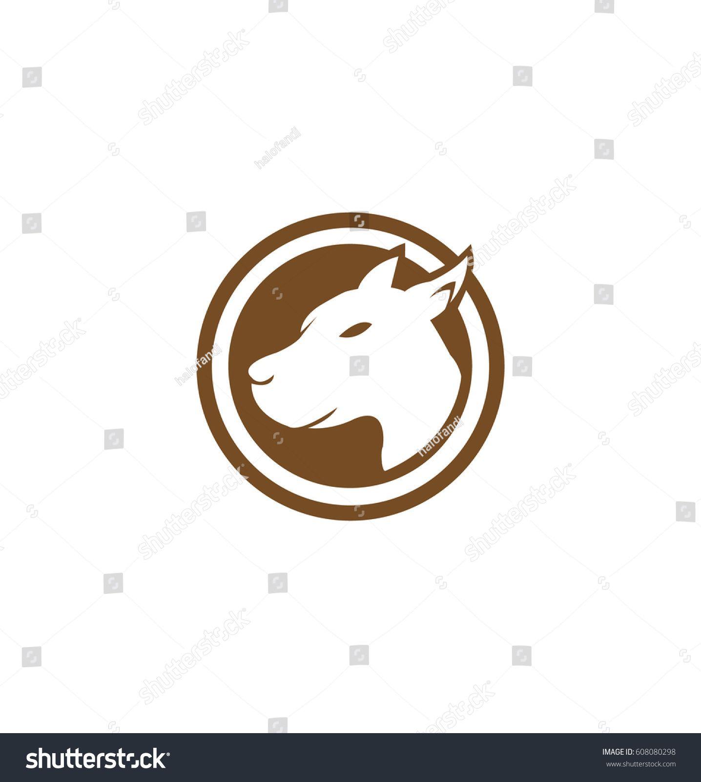 Brown Colored Logo - Dog Vector Circle Shape Logo with Brown Colored | Conceptual Logo ...