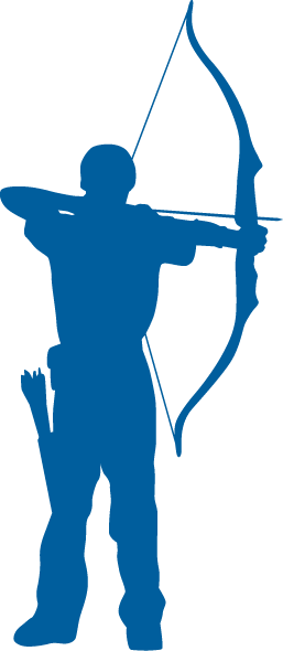 Blue Archer Logo - Shooting Sports — Sam Houston Area Council