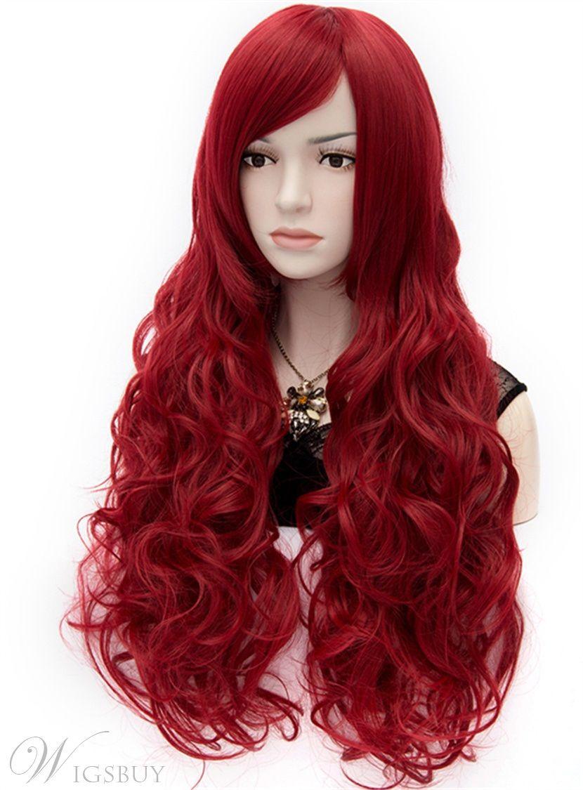 Red Wavy Hair Logo - Long Red Wavy Hair : Wigsbuy.com