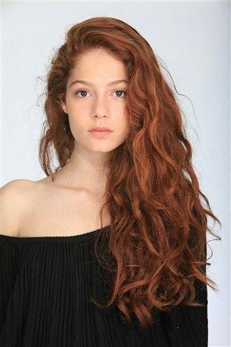 Red Wavy Hair Logo - Long wavy hair. Side part. This is basically my hair. | Style ...