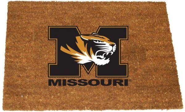 Brown Colored Logo - The Memory Company NCAA University of Missouri Colored Logo Door Mat ...