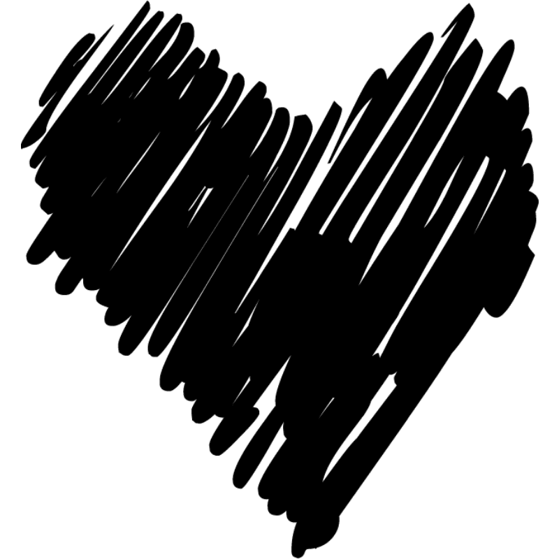 Black and White Rfrierlogos Logo - Black And White Heart Logo