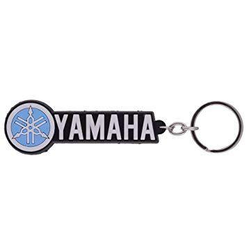 Yamaha White Logo - eShop24x7 White And Black Yamaha Logo Keychain: Amazon.in: Bags