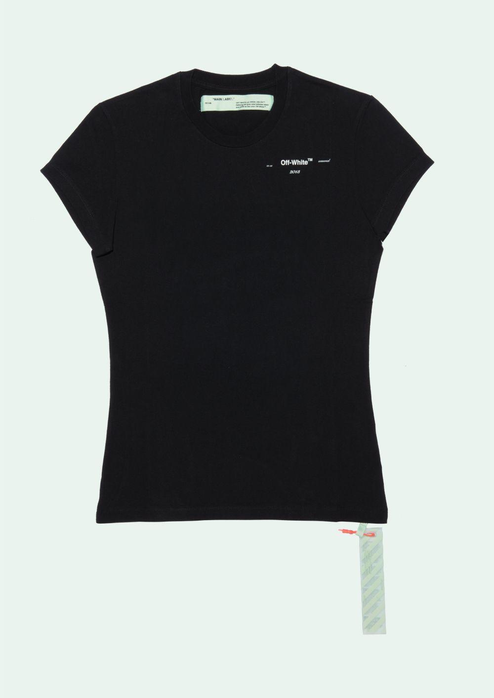 Black Off White Brand Logo - OFF WHITE - T-Shirt S/S - OffWhite