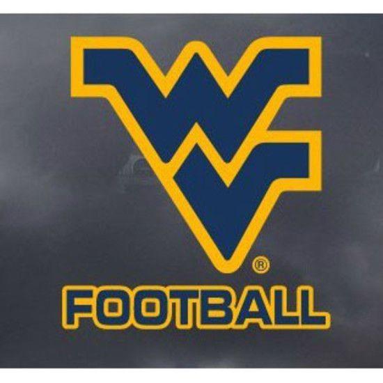 West Virginia Football Logo - WVU Football Flying WV Logo Decal